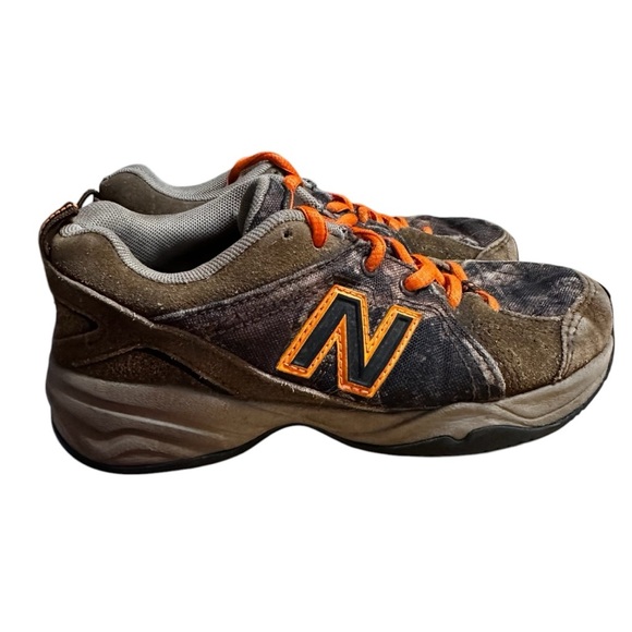 New Balance 624 Camo Orange Lace Up Sneakers Tennis Shoes Size 12 - Picture 1 of 8